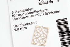 Handräder für bodenbedienbare Handbremse klein