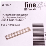 Puffersockelplatten (Aufspannplatten) mit 4 Schrauben